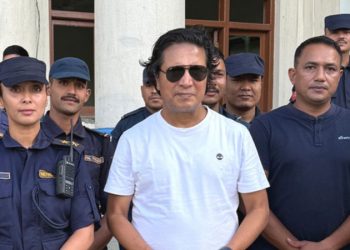 दिपकराज गिरीले थानकोट प्रहरी वृत्त निर्माणका लागि ५ लाख सहयोग