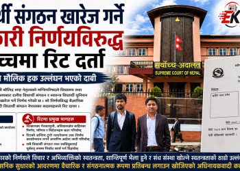 विद्यार्थी संगठन खारेज गर्ने सरकारी निर्णयविरुद्ध सर्वोच्चमा रिट